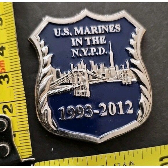 🔥 RARE NYPD Marine Corps Association Challenge Coin USMC (1993-2012) 🔥 - Picture 10 of 10
